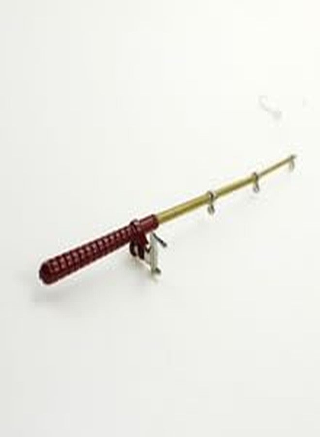 SXFSE Dollhouse Decoration Accessories, 1:12 Dollhouse Miniature Scene Model Fishing Rod Pretend Play Toy (Red, 6.1 inch) - Image 4