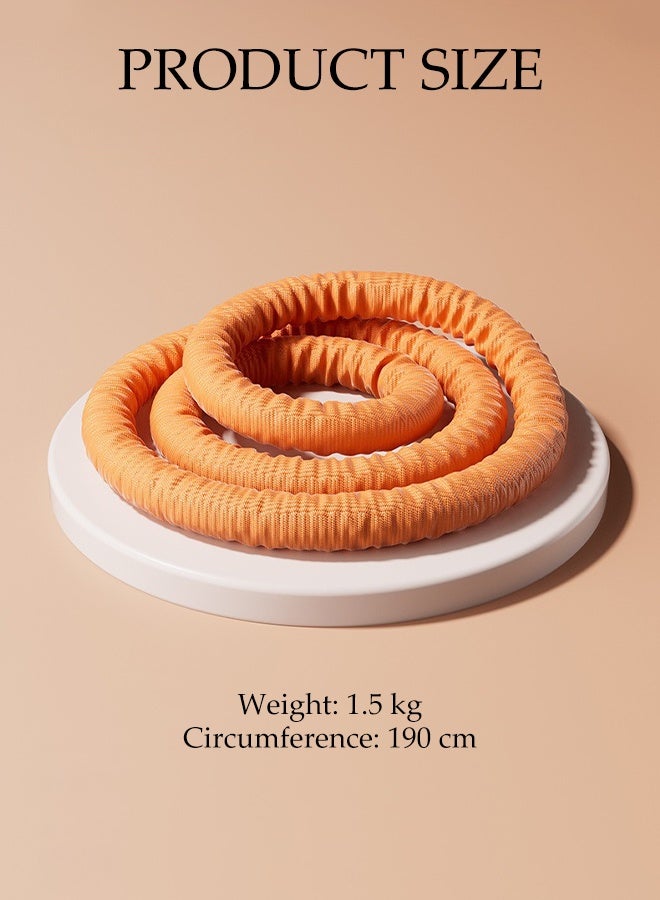 DUNISO حلقة هولا هوب قابلة للطي للياقة البدنية مرنة صديقة للخصر معدات تمارين البطن متعددة الوظائف حلقة تمارين مرنة للخصر والبطن حلقة هولا هوب من سبائك مرنة للبالغين - Image 3