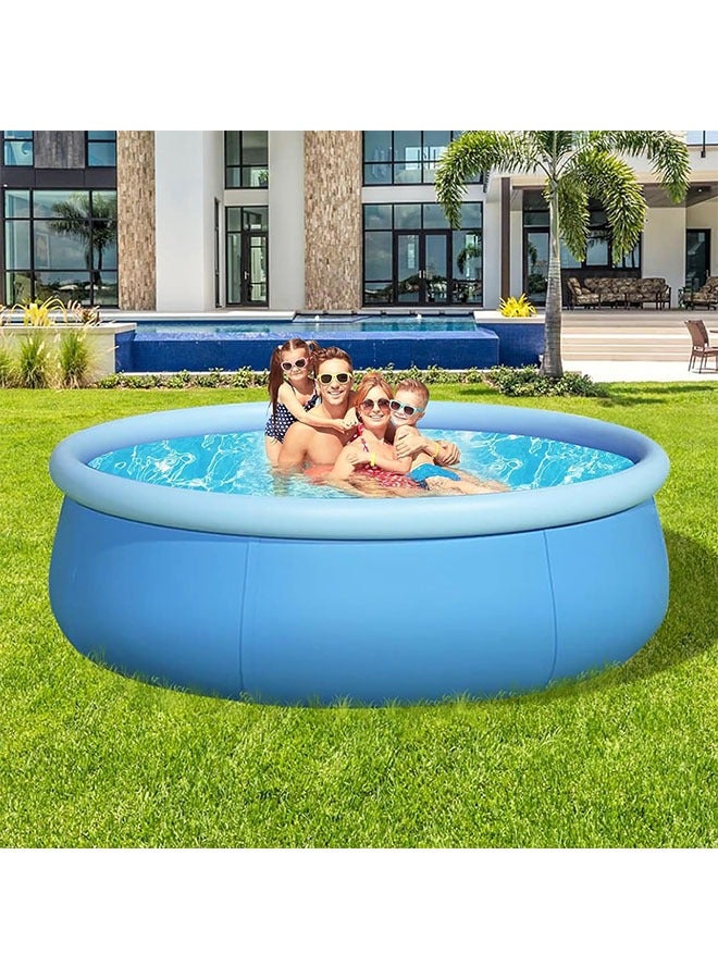 Beauenty Inflatable Swimming Pool, 3M Round Inflatable Pool with Pump, Durable and thickened Blow-Up Pool for Kids Adults, Family Swimming Pool for Summer Water Party in Garden Lawn (3M, Round)  - Image 2