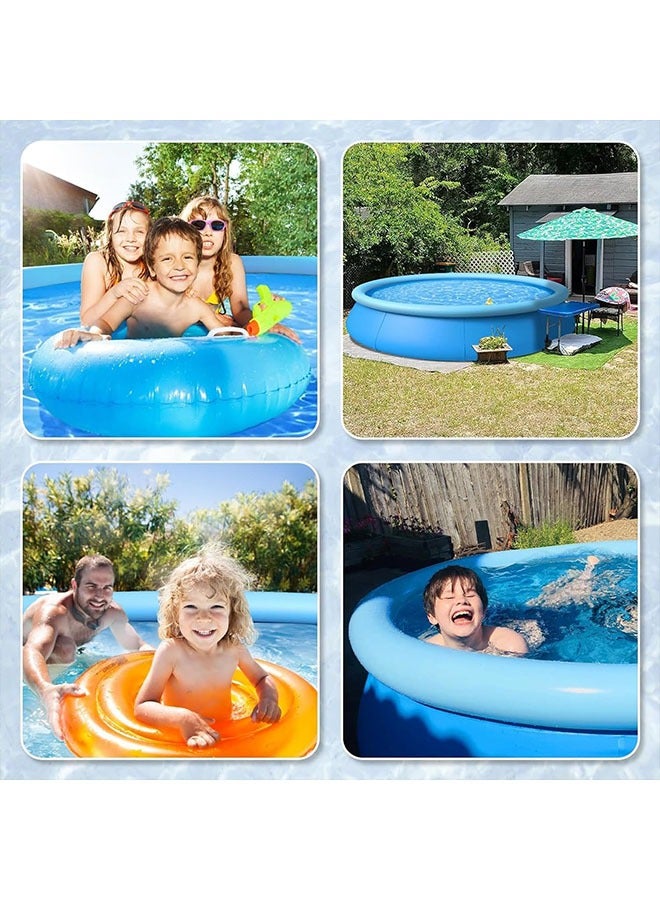 Beauenty Inflatable Swimming Pool, 3M Round Inflatable Pool with Pump, Durable and thickened Blow-Up Pool for Kids Adults, Family Swimming Pool for Summer Water Party in Garden Lawn (3M, Round)  - Image 5