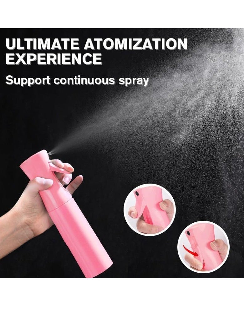 GUDOO - 500ml Continuous Spray Bottle Plastic Empty Hair Mist Sprayer Ultra Fine Water Mister for Hairstyling Cleaning Salons Plants Pet Care White - Image 1