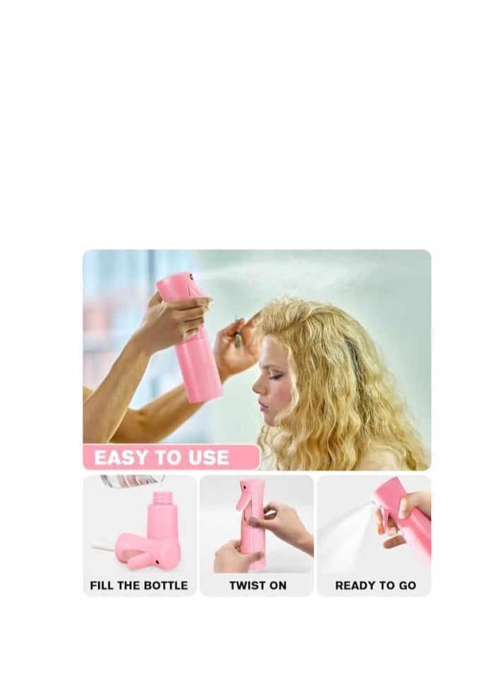GUDOO - 500ml Continuous Spray Bottle Plastic Empty Hair Mist Sprayer Ultra Fine Water Mister for Hairstyling Cleaning Salons Plants Pet Care White - Image 1