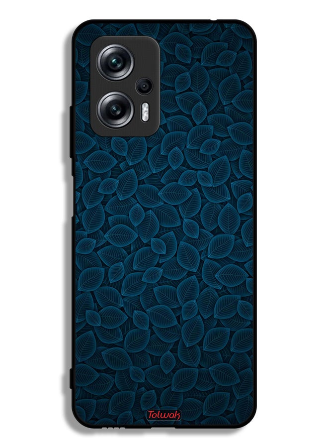 Tolwak Xiaomi Redmi Note 11T Pro Plus 5G Protective Case Cover Digital Art Leaves Pattern - Image 2