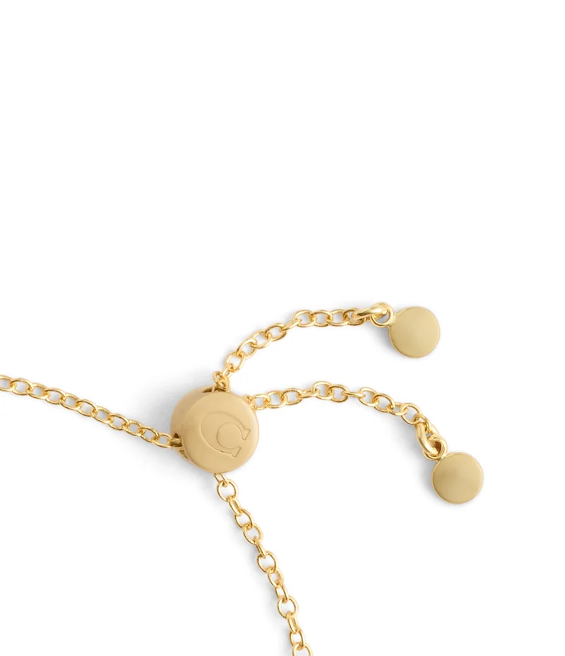 كوتش Signature Pavé Heart Slider Bracelet