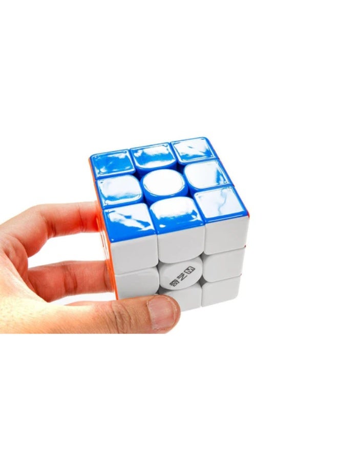 كي يي مكعب السرعة المغناطيسي QiYi (QY) M Pro V2 3x3 - الإصدار الرائد مع طلاء مقاوم للأشعة فوق البنفسجية (QYToys) - Image 4