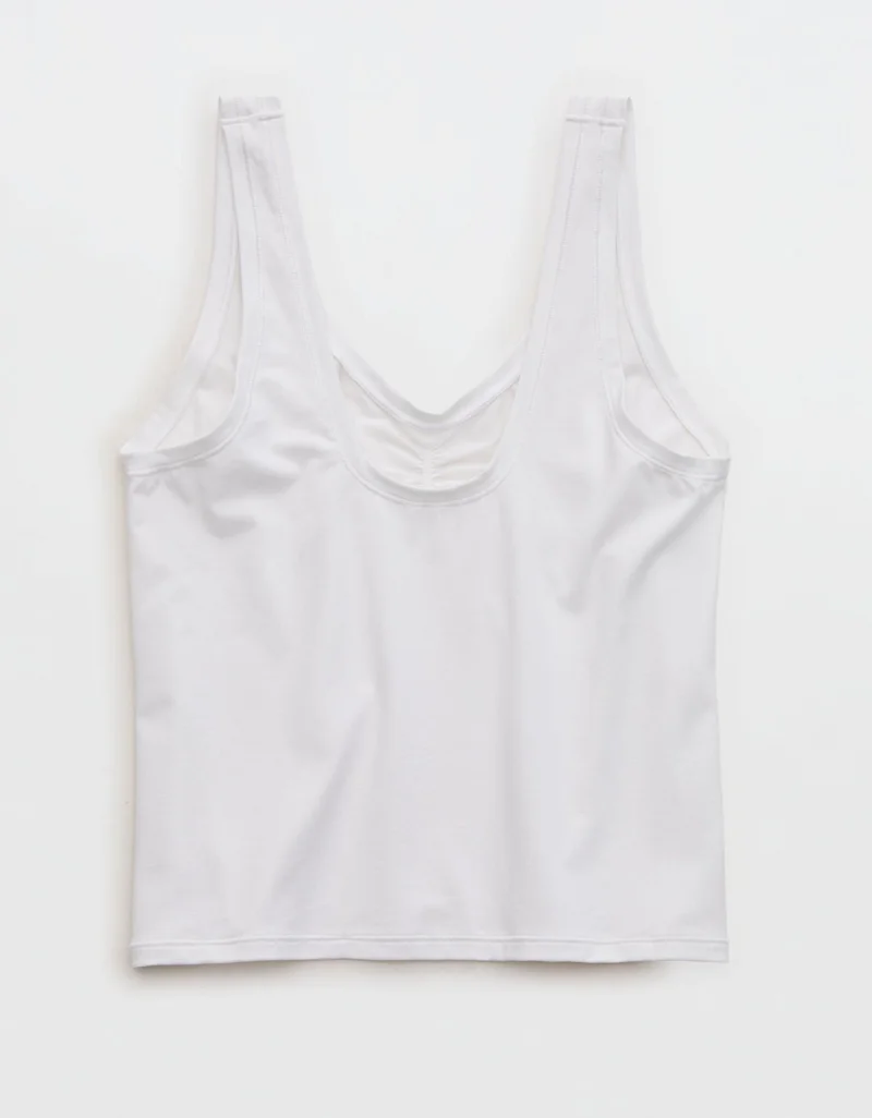 Aerie SMOOTHEZ Cotton Blend Ruched Tank Top