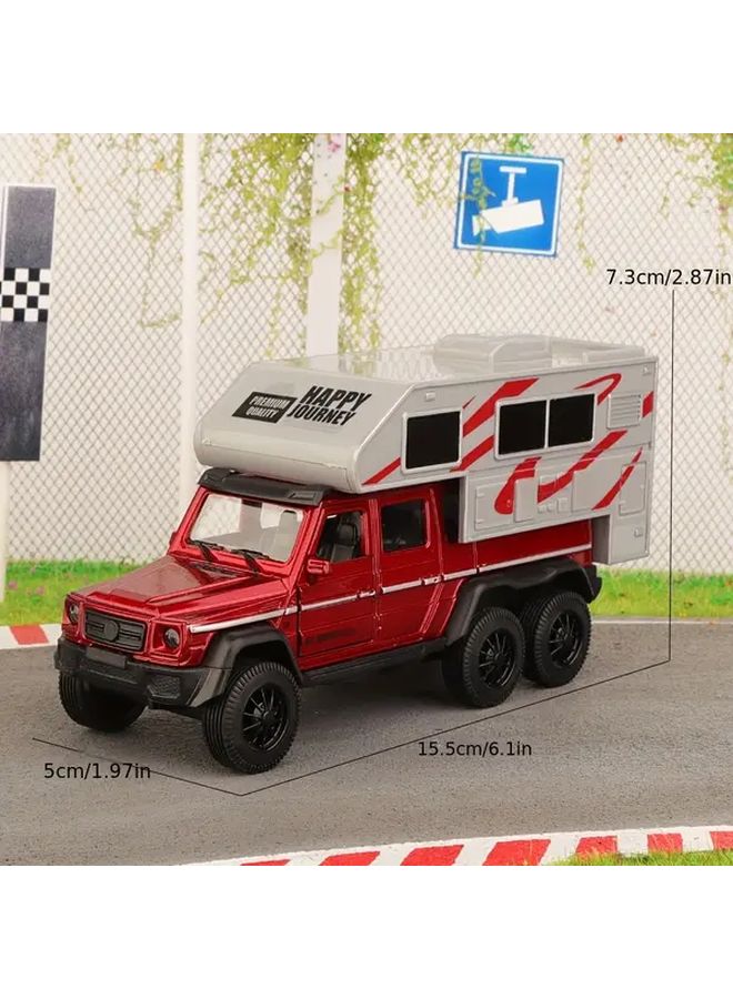 سيارة ألعاب فان كامبر RV من وايت ألوي مقياس 1:32 بأبواب قابلة للفتح وحركة السحب للخلف - Image 3