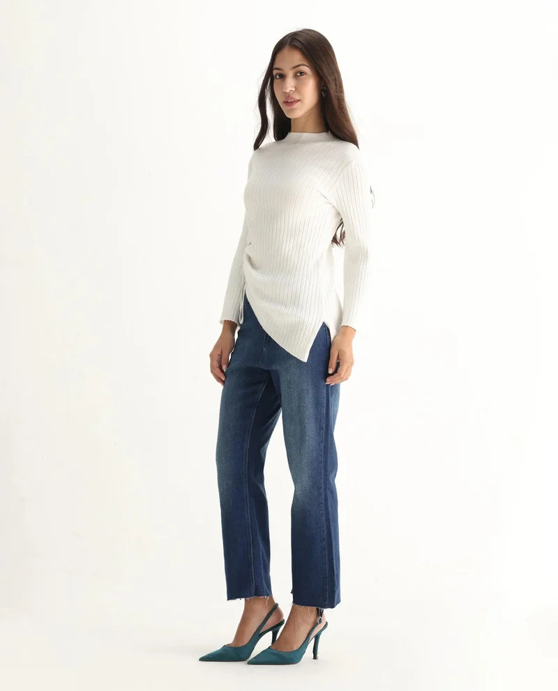 Rareism Women's Crop Flared Jeans