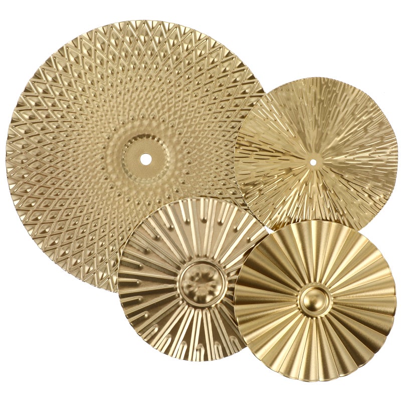 8 Pcs Metal Wall Art Modern Style Irregular Metal Disc Wall Decoration for Home Office - Image 5