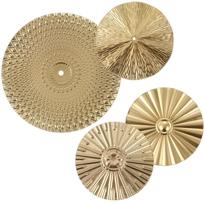 8 Pcs Metal Wall Art Modern Style Irregular Metal Disc Wall Decoration for Home Office - Image 3