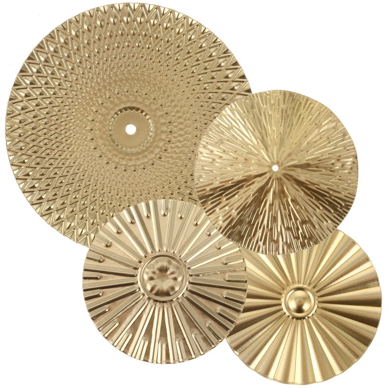 8 Pcs Metal Wall Art Modern Style Irregular Metal Disc Wall Decoration for Home Office - Image 4