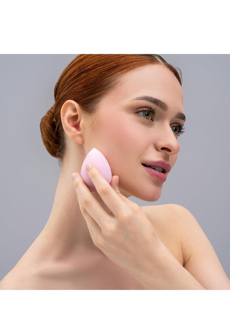 إسفنجة مكياج، رغوة فائقة النعومة تمزج بسهولة كريم الأساس والبودرة، قابلة لإعادة الاستخدام، قابلة للغسل (وردي + أرجواني + فوشيا) - Image 5