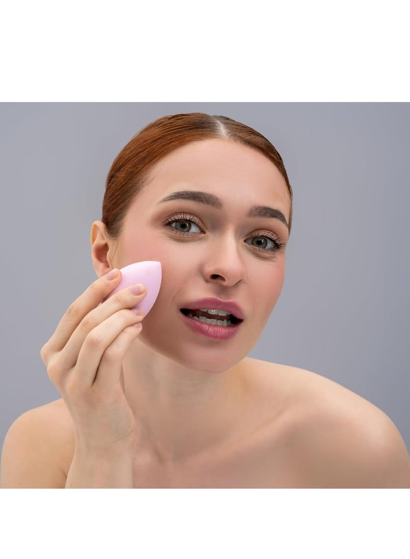 إسفنجة مكياج، رغوة فائقة النعومة تمزج بسهولة كريم الأساس والبودرة، قابلة لإعادة الاستخدام، قابلة للغسل (وردي + أرجواني + فوشيا) - Image 4