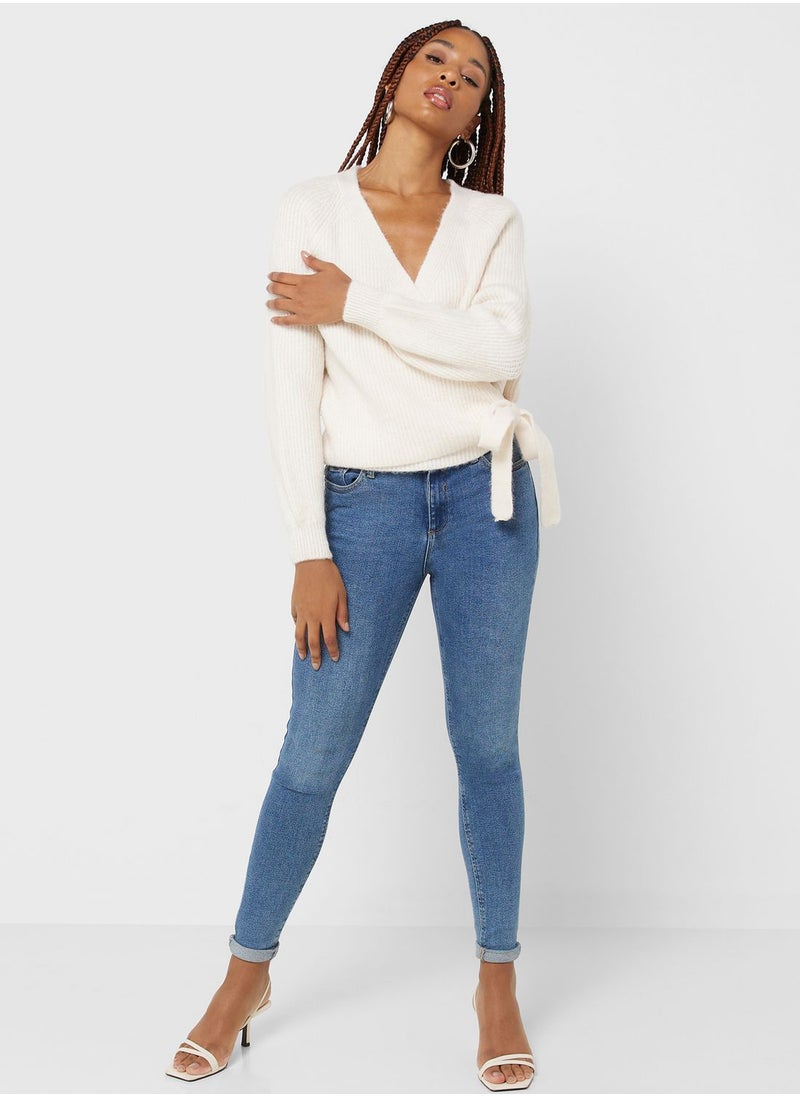 ONLY - Surplice Neck Cardigan - Image 1