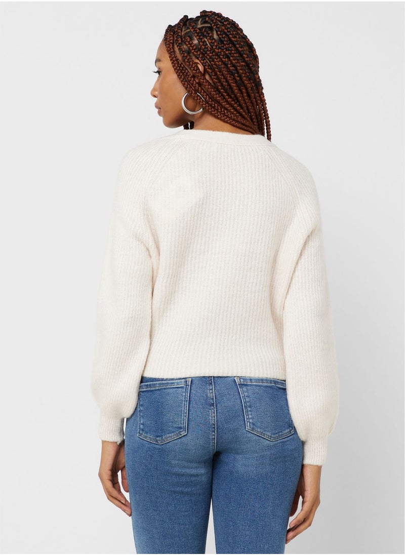 ONLY - Surplice Neck Cardigan - Image 1
