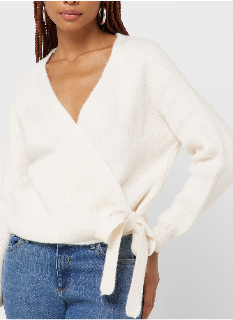 ONLY - Surplice Neck Cardigan - Image 1