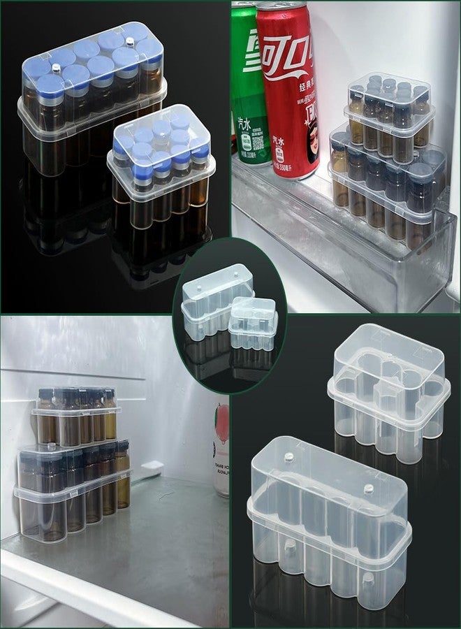 BCDHAMATE 20 Slots Insulin & Peptide Vials Refrigerator Storage Holder Set,10 mL Insulin Bottle Holder & 3 mL Peptide Vial Organizer, Diabetic Care Organizer Solution - Image 3