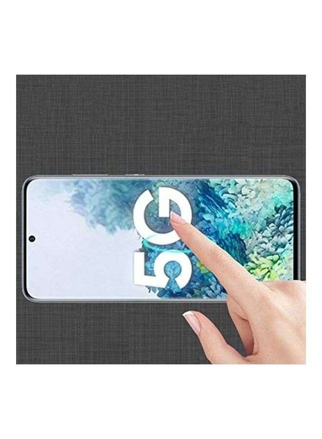 BORTONY Tempered Glass Screen Protector For Samsung Galaxy S21 Clear/Black - Image 2