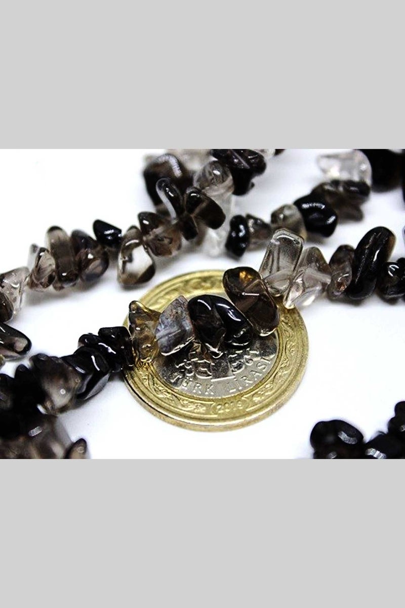 Seed of Life Smoky Quartz Stone Natural Small Stones Array - 80CM