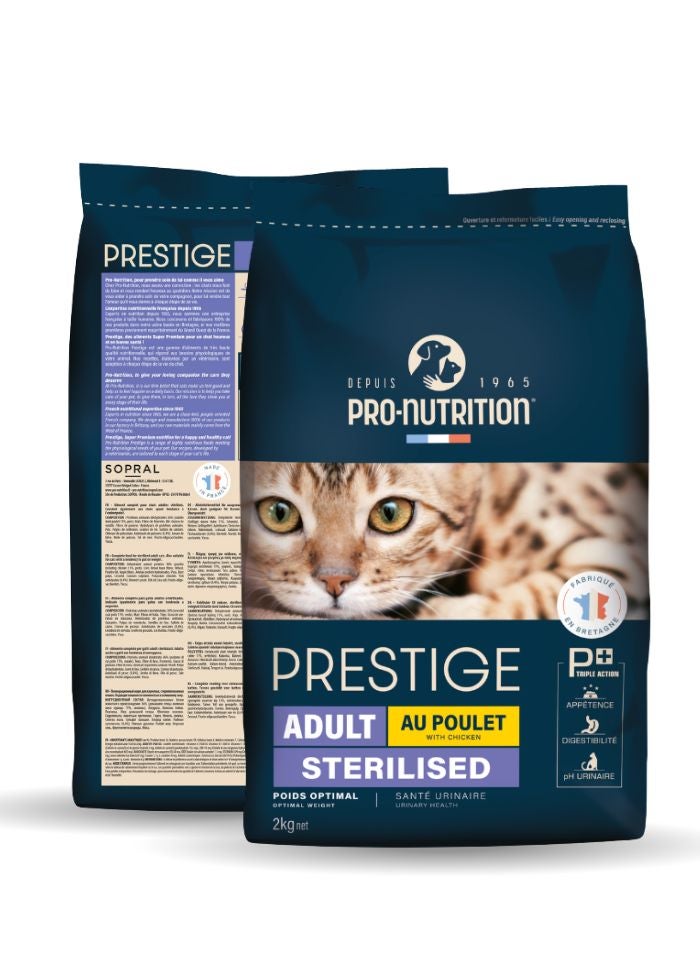Pro Nutrition Prestige Cat Adult Sterilised Chicken 2kg