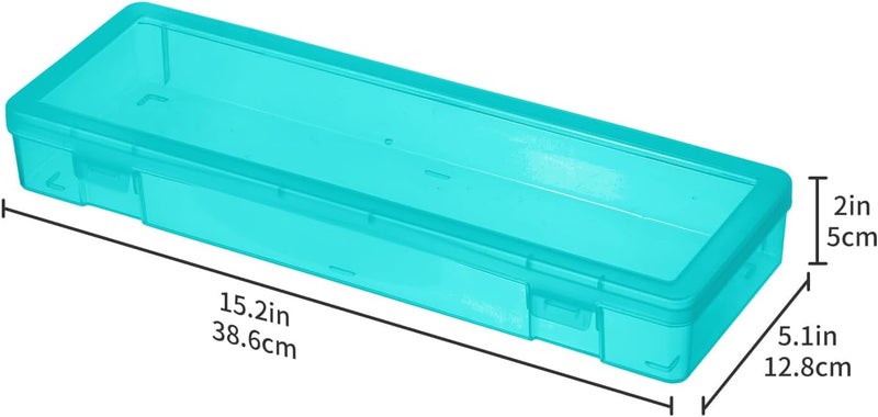 نوفيلينكس صناديق تخزين بلاستيكية شفافة قابلة للتكديس من نوع مزودة بغطاء قابل للقفل - أدوات تنظيم للفنون والحرف اليدوية، مناسبة لتخزين أدوات الرسم، الألعاب الليغو، الأقلام الرصاصية، الخرز، المجوهرات (6 صناديق كبيرة - ملونة) - Image 4