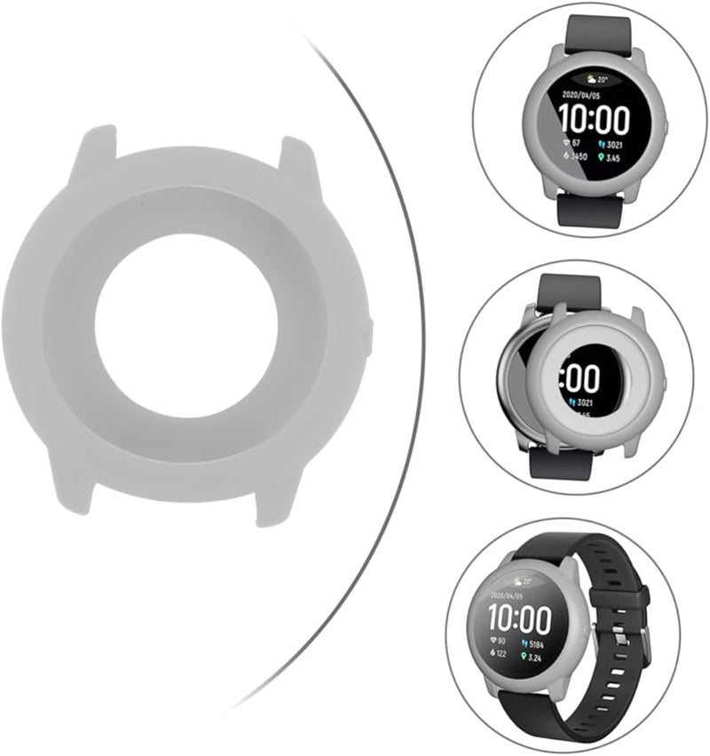 Grey Protective Case Cover for CANIGHT Smartwatch Full Coverage Scratch Resistant - Image 4