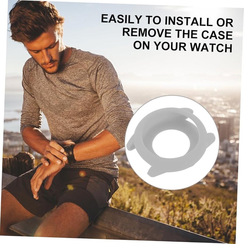 Grey Protective Case Cover for CANIGHT Smartwatch Full Coverage Scratch Resistant - Image 5