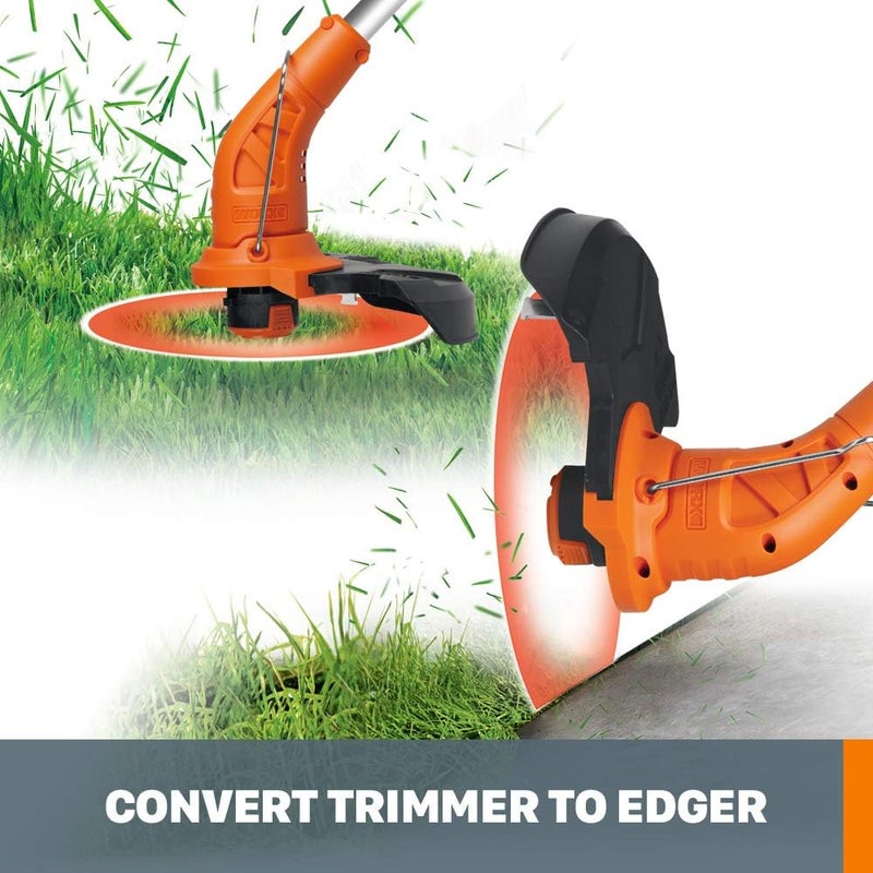 WORX String Trimmer Cordless & Edger 20V 10" Weed Trimmer PowerShare (Battery & Charger Included) WG154 - Image 3