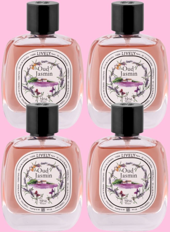 Lively 4 Pieces Oud Jasmin Lively EDT 100ML - Image 1