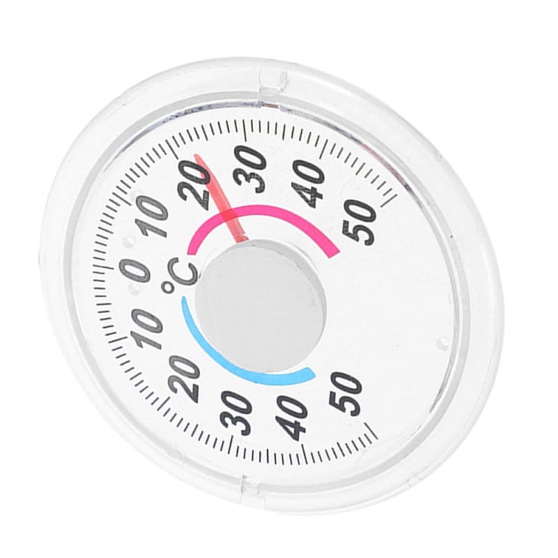 Round Dial Plastic Analog Thermometer for Indoor Outdoor Window Wall Mount Weather Gauge - Image 2