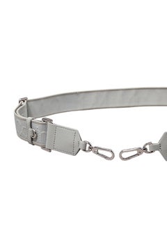 CALVIN KLEIN Women's Logo Jacquard Shoulder Strap Bag - Polyester, Gray  - Image 3