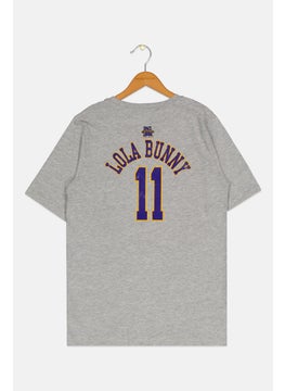 Space Jam Kids Boy Graphic Print T-Shirt, Grey  - Image 2
