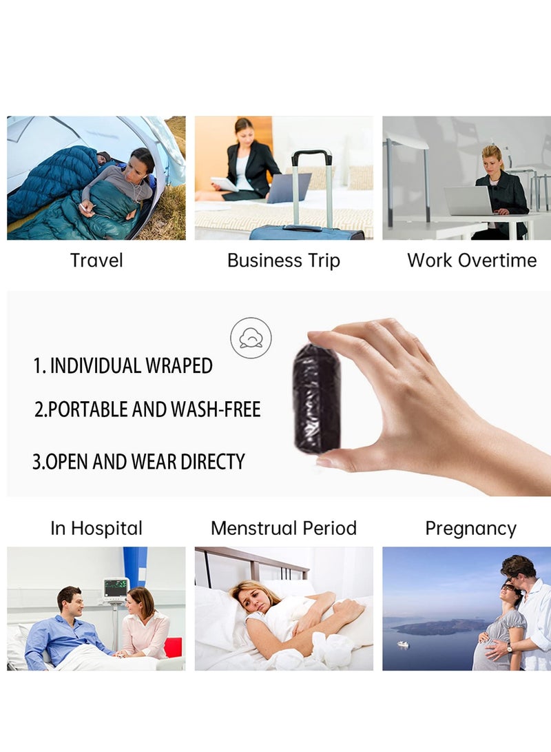 16 Pcs Women's Disposable Lace Panties - Elegant Black Briefs for Travel, Hotel, Spa, and Hospital Emergencies (Size L) - Perfect for On-the-Go Comfort and Convenience. - Image 4