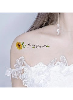 ORiTi 1 Sheet Of Sunflower Pattern Wrist Body Small Part Tattoo Sticker Can Last For 2-5 Days Waterproof And Realistic Tattoo Sticker For Both Men And Women  - Image 5