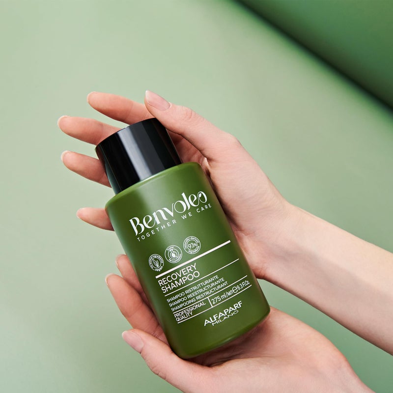 ALFAPARF MILANO Benvoleo Recovery Shampoo for Damaged Hair - Clean, Vegan, Sustainable Hair Care - Sulfate Free Shampoo - Repairs, Reconstructs, Protects - Natural Ingredients - 9.3 FL. Oz. - Image 3