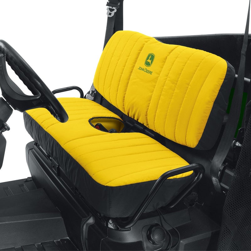 John Deere Mid-Size Bench Seat Cover #LP66449 - Yellow - Image 4