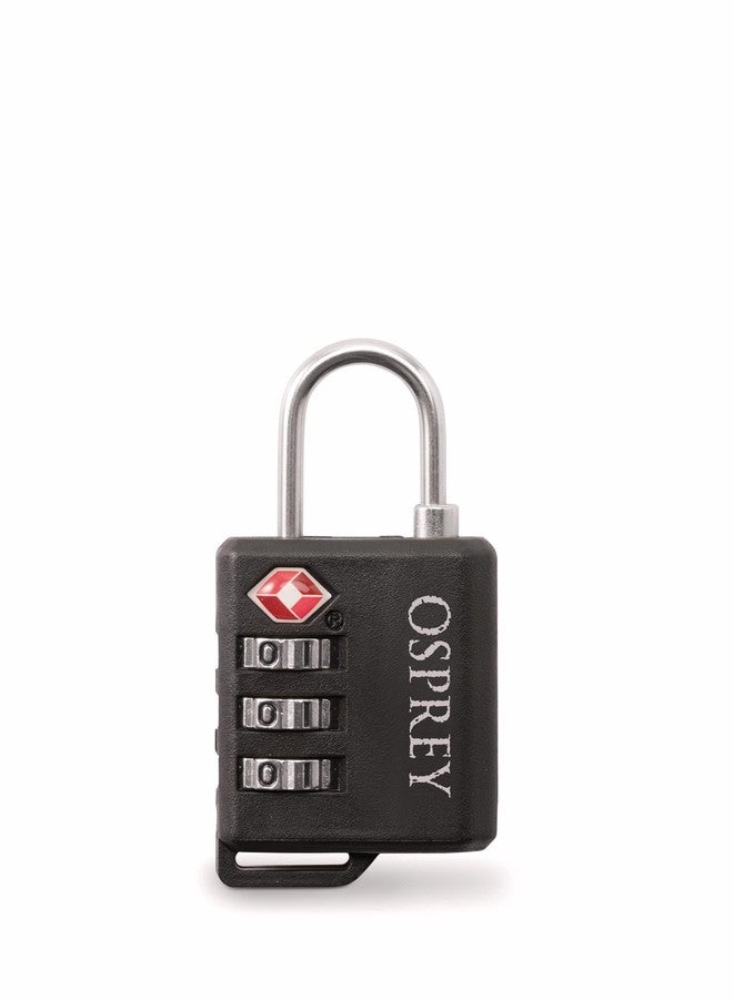 أوسبراي قفل أمتعة أوسبري معتمد من إدارة أمن النقل الأمريكية، أسود - Image 1