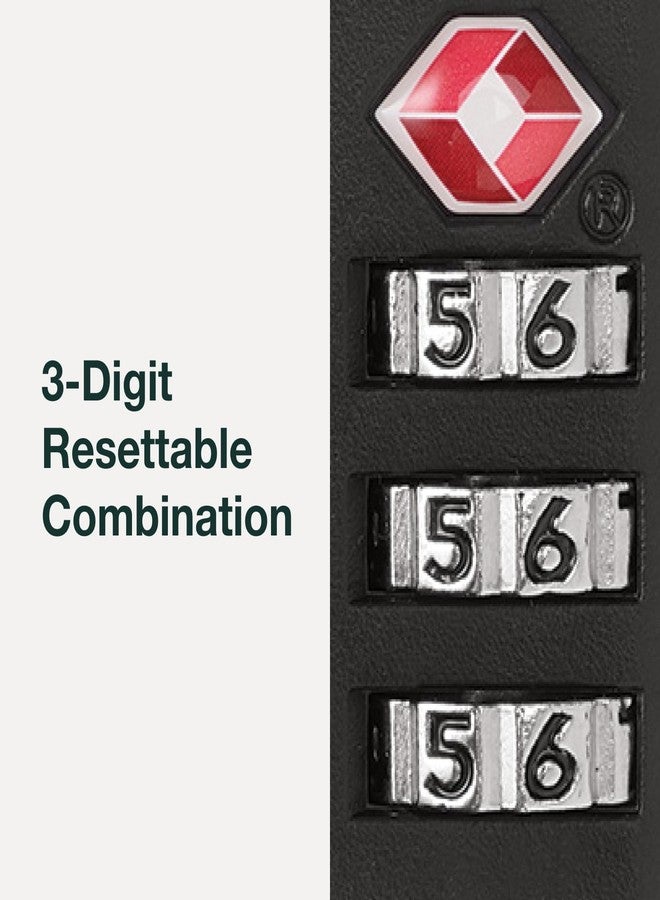 أوسبراي قفل أمتعة أوسبري معتمد من إدارة أمن النقل الأمريكية، أسود - Image 3