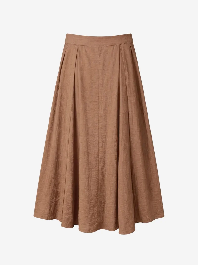 MixRay Mixray High-Waisted Lined Long Skirt