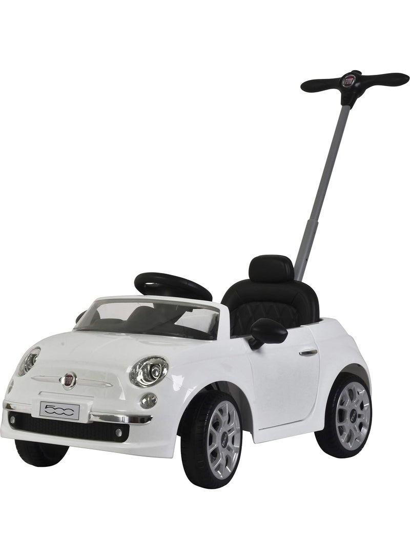 Fiat Kids Rideon Pusher Car White - Image 1