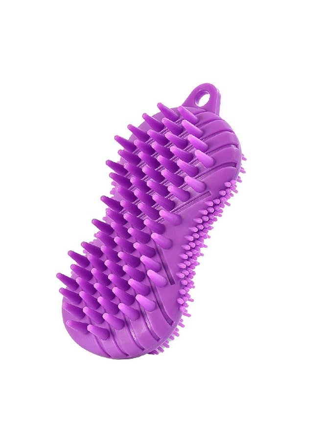 Ncry 3 in 1 Silicone Bath Brush, Double Sides Silicone Body Scrubber For Scalp for Women Men Baby Sensitive Skin, Easy to Clean (multicolour) - Image 1