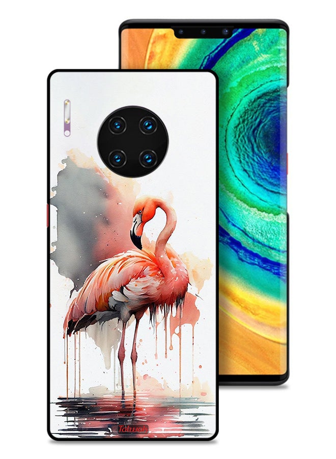 Tolwak Huawei Mate 30 Pro 5G Protective Case Cover Tropical Watercolor Art - Image 1