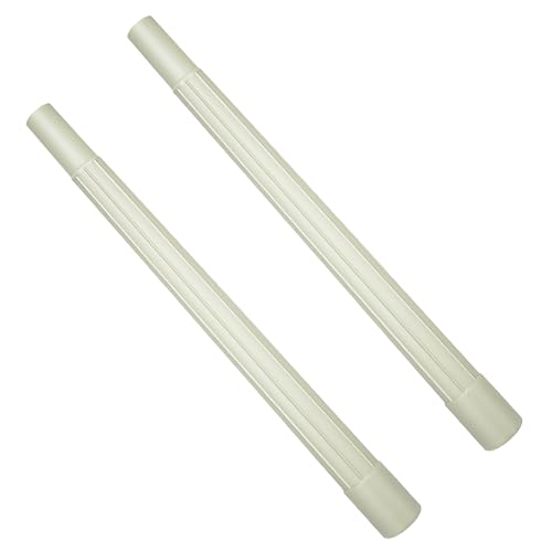 HASMX 19 inch Length Vacuum Wand Attachment, Replacement Vacuum Cleaner Wand Tube, Plastic Wand Pipe, Vacuum Attachment White Plastic Wand Pipe Hose Tool Extension 1.25 ID (2-Pack) - Image 1