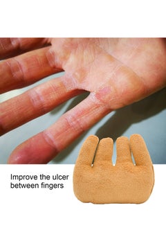 KASTWAVE Hand Contracture Cushion Palm Grips Finger Rehabilitation Training Device Finger Separator, Comfortable Protection & Separation for Elder Bedridden Patients Finger Caring Anti-Bedsore (yellow)  - Image 3
