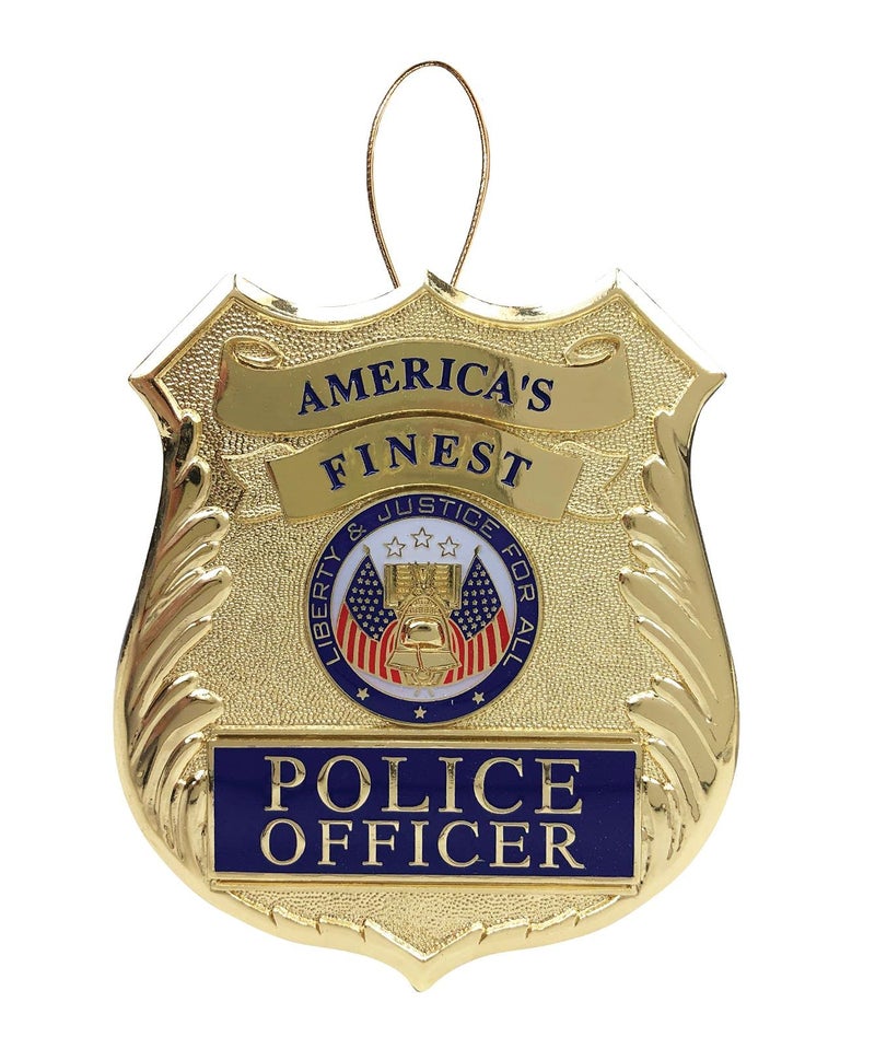 Allied Flag Allied Products Police Heroes Series Holiday Ornament - Officially Licensed Police Officer Medallion - Image 1