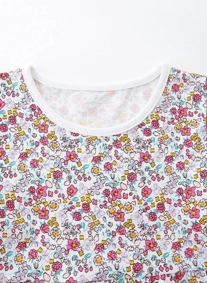 YUNIQEE Floral Chicken Applique Dress