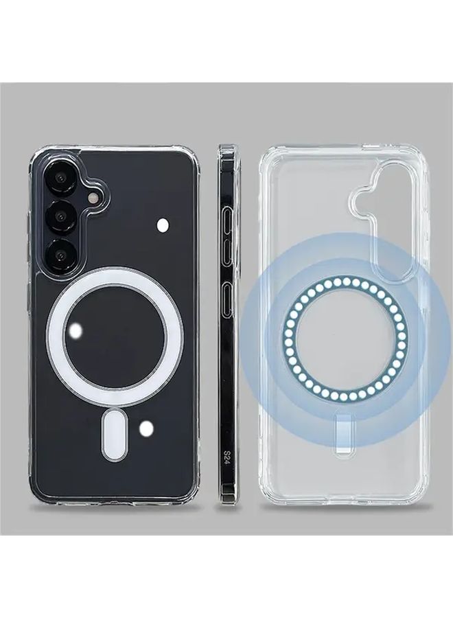 Magnetic Transparent Case Compatible With Galaxy S21 FE 5G Wireless Charging - Image 2
