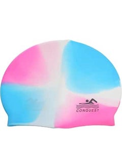 Generic Silicone Swim Cap Modern Design To Add More Beauty For Unisex - Multi Color 