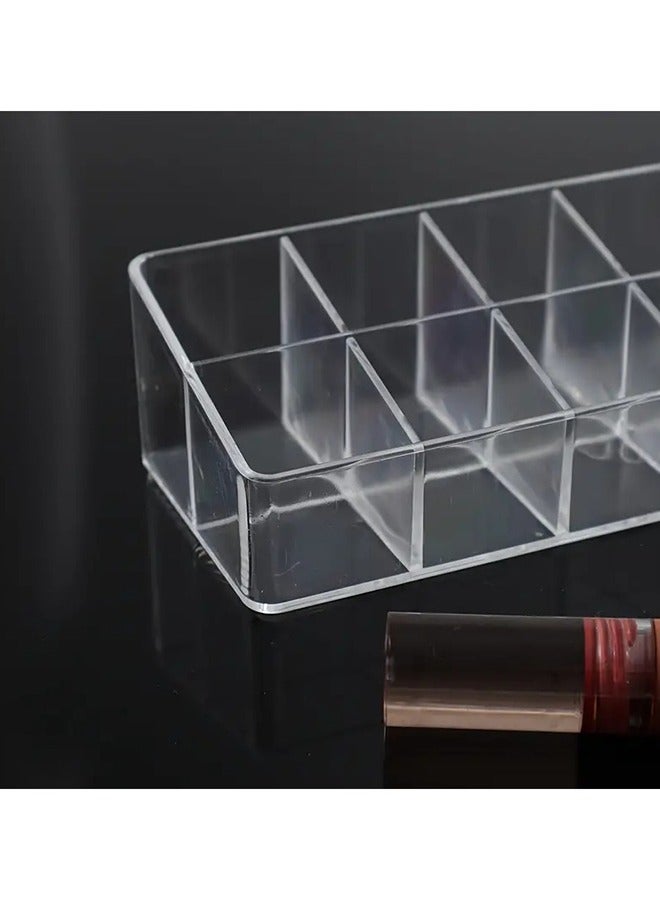 ORiTi 1-Piece Lipstick Holder, Clear Lipstick Organizer Display Transparent Makeup Organizer - Image 3