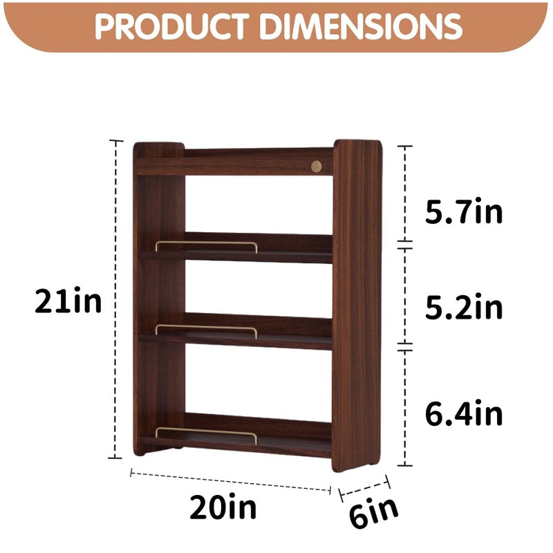KAOTGOT Coffee Mug Holder Wooden Cup Rack Mug Display Shelf Coffee Cup Holder for Countertop 4 Tier Wood Coffee Mugs Holder for Kitchen Coffee Cup Storage - Image 2
